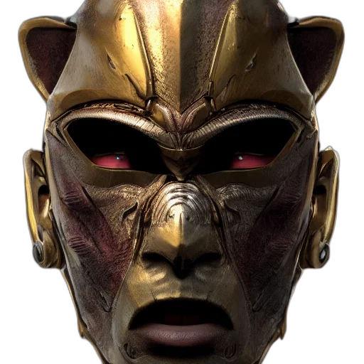 mask, face, robot, crown transparent PNG cut-out