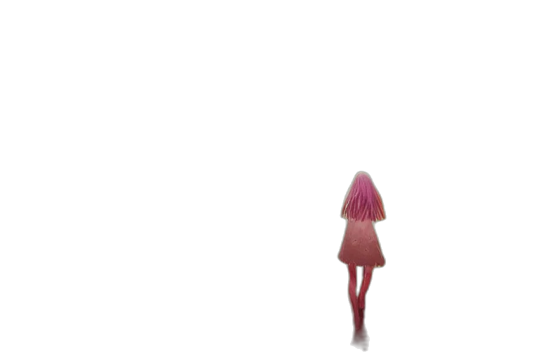 dress, robot, hair, creature transparent PNG cut-out