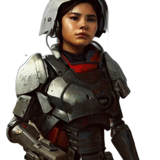 robot, weapon, face, concept art transparent PNG cut-out