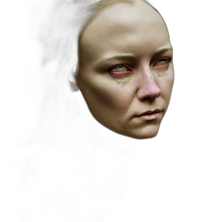 face, mask, crown, hair transparent PNG cut-out