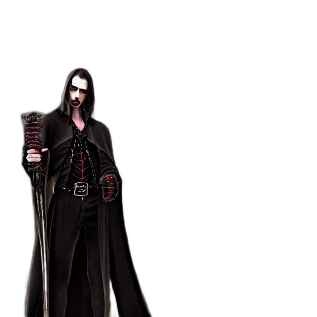 staff, mask, jacket, weapon transparent PNG cut-out