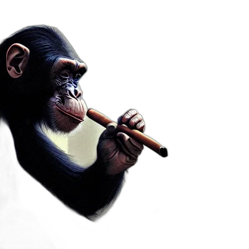 animal, mask, staff, photorealistic transparent PNG cut-out
