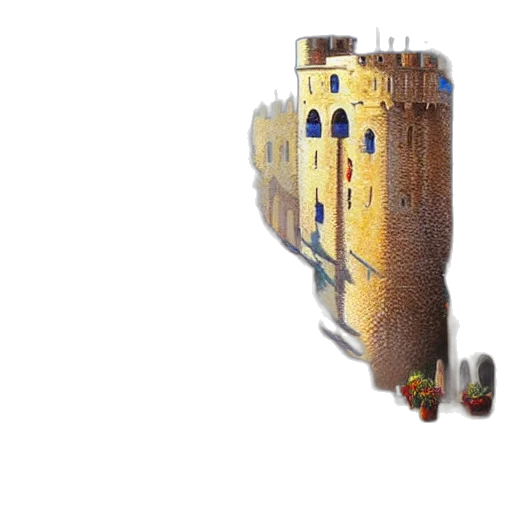 building, crown, robot, weapon transparent PNG cut-out