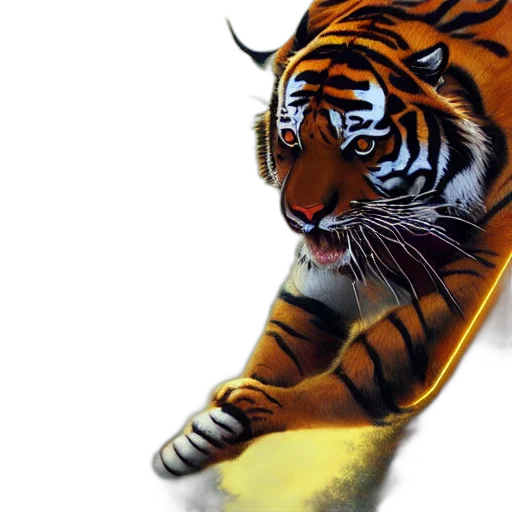 animal, photorealistic, oil painting, concept art transparent PNG cut-out