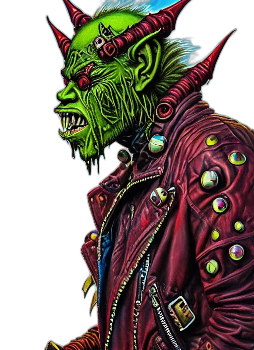 mask, staff, creature, comic book art transparent PNG cut-out