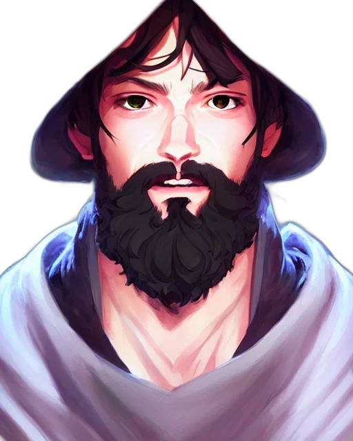 face, hat, mask, staff transparent PNG cut-out