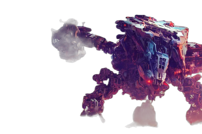 robot, dragon, creature, weapon transparent PNG cut-out