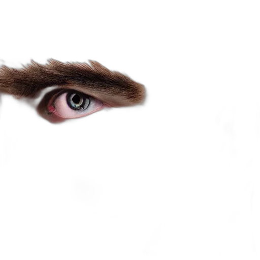 face, mask, hair, creature transparent PNG cut-out