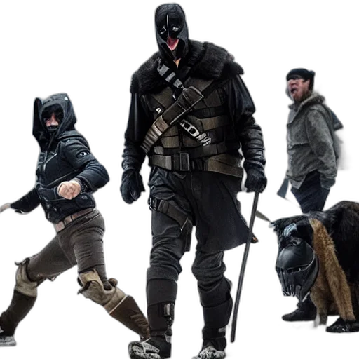 mask, concept art, cyberpunk, 3d render transparent PNG cut-out