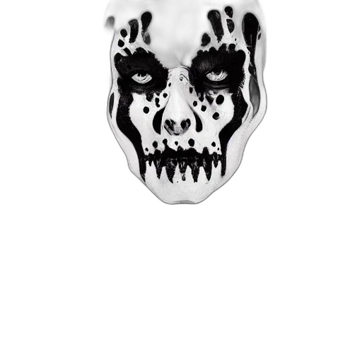 mask, face, creature, comic book art transparent PNG cut-out