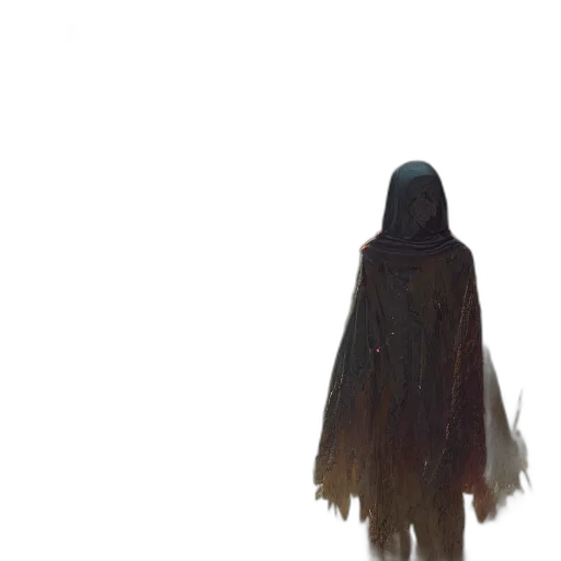 dress, jacket, creature, mask transparent PNG cut-out