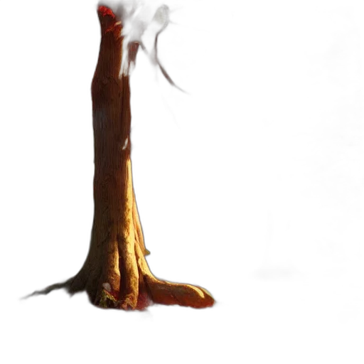 staff, hair, tree, creature transparent PNG cut-out