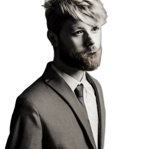 staff, jacket, face, hair transparent PNG cut-out