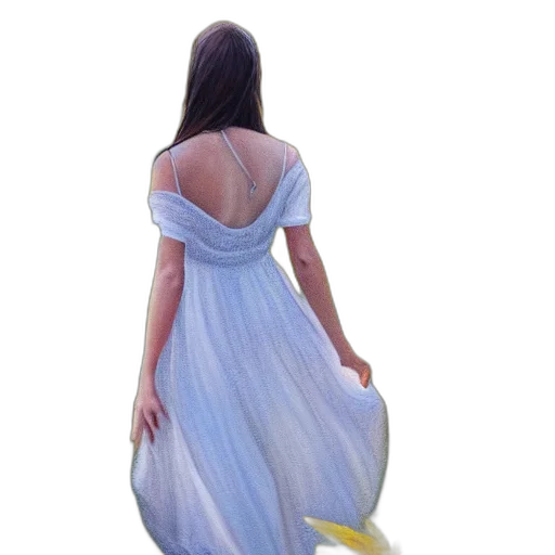 dress, jewelry, oil painting, photorealistic transparent PNG cut-out