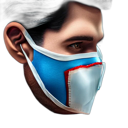 mask, face, photorealistic, concept art transparent PNG cut-out