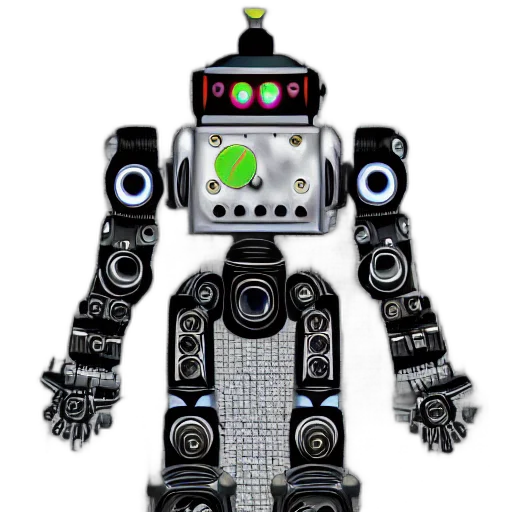 robot, animal, 3d render, concept art transparent PNG cut-out
