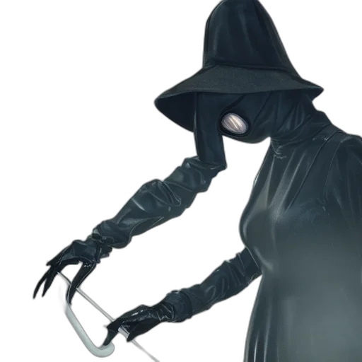 mask, staff, hat, dress transparent PNG cut-out