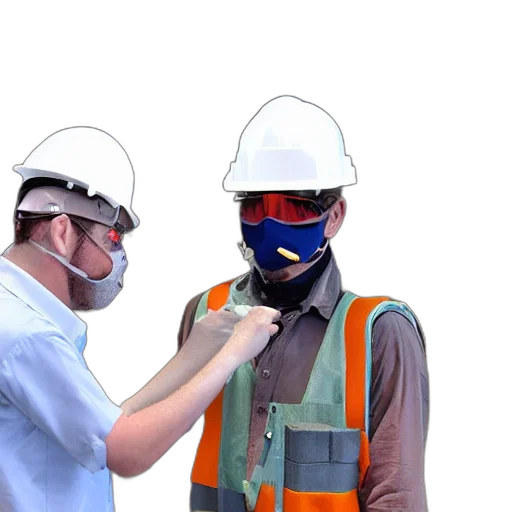 mask, staff, robot, man transparent PNG cut-out