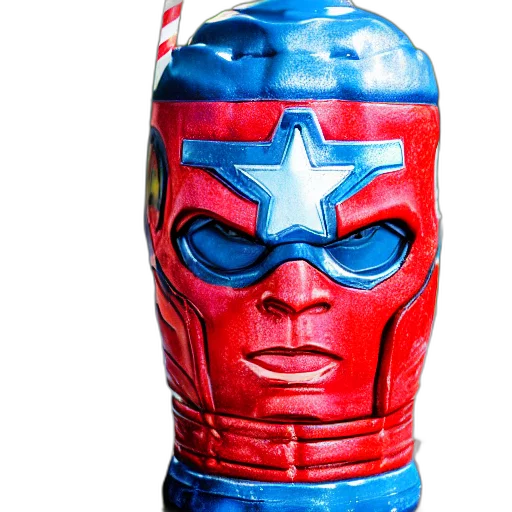 mask, bottle, comic book art, closeup transparent PNG cut-out