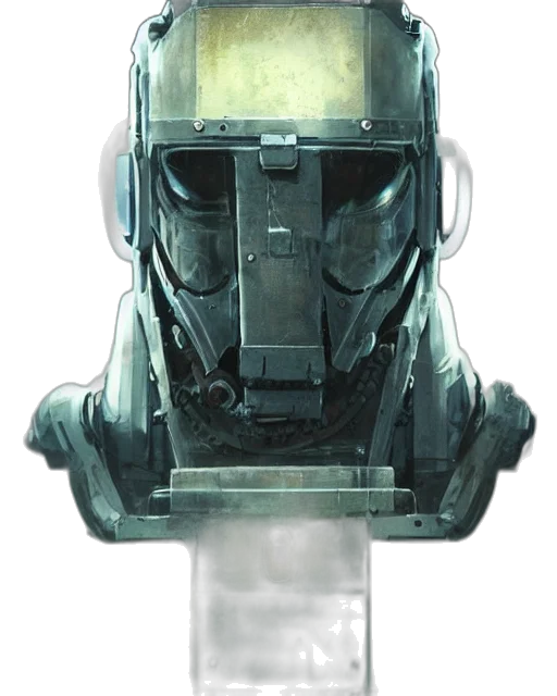robot, mask, face, weapon transparent PNG cut-out