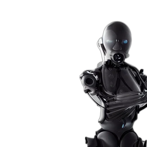 robot, cyberpunk, 3d render, concept art transparent PNG cut-out