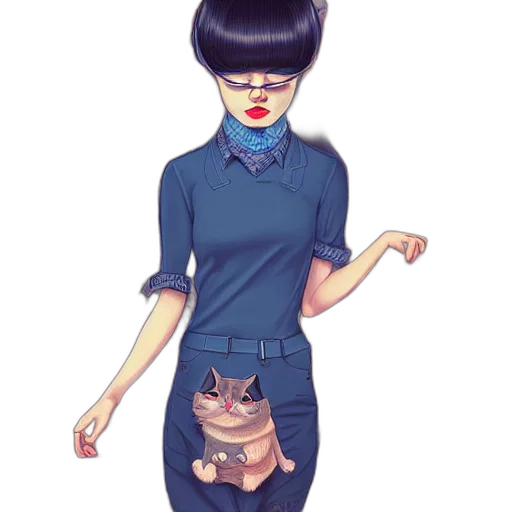 dress, cartoon, anime, pixel art transparent PNG cut-out
