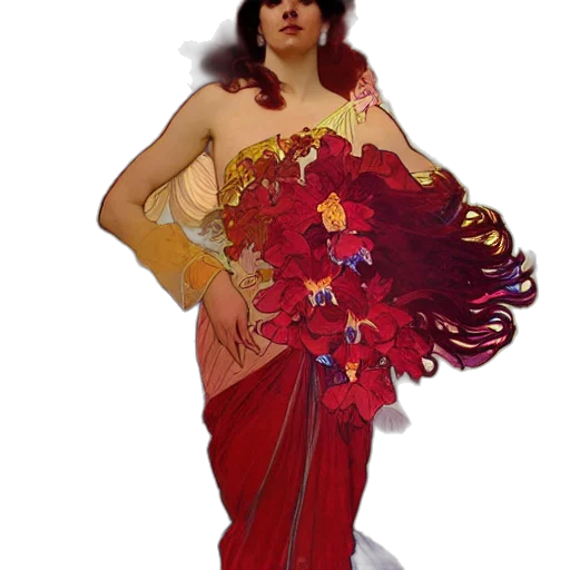 dress, flower, jewelry, crown transparent PNG cut-out