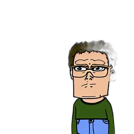 staff, face, jacket, cartoon transparent PNG cut-out