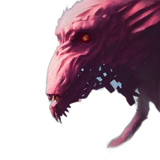 dragon, creature, face, animal transparent PNG cut-out