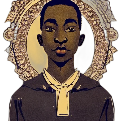 face, crown, staff, jacket transparent PNG cut-out