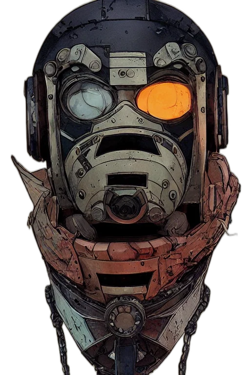 robot, mask, face, weapon transparent PNG cut-out