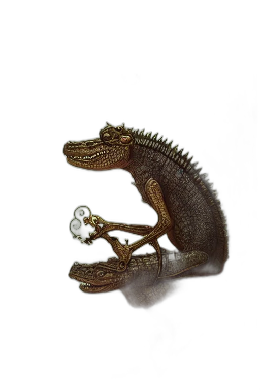 jewelry, dragon, staff, creature transparent PNG cut-out