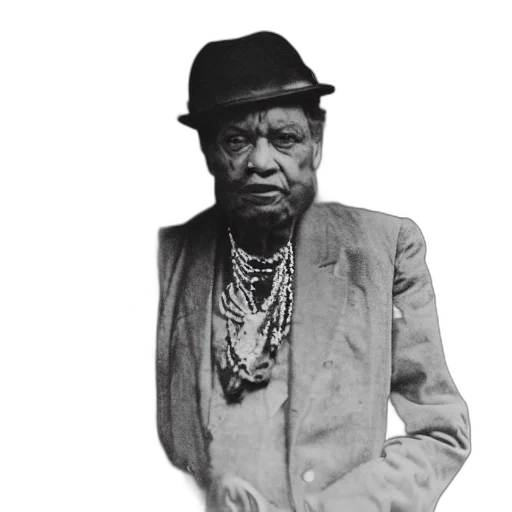 face, jacket, hat, staff transparent PNG cut-out