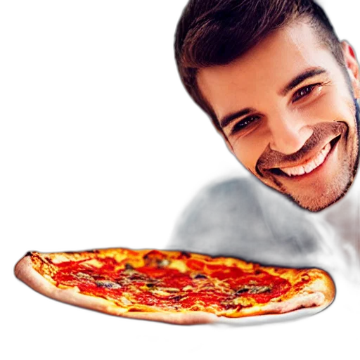 food, face, photorealistic, cartoon transparent PNG cut-out