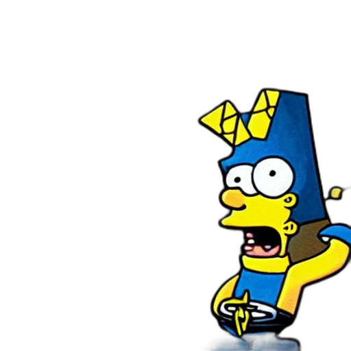 crown, hat, robot, pixel art transparent PNG cut-out