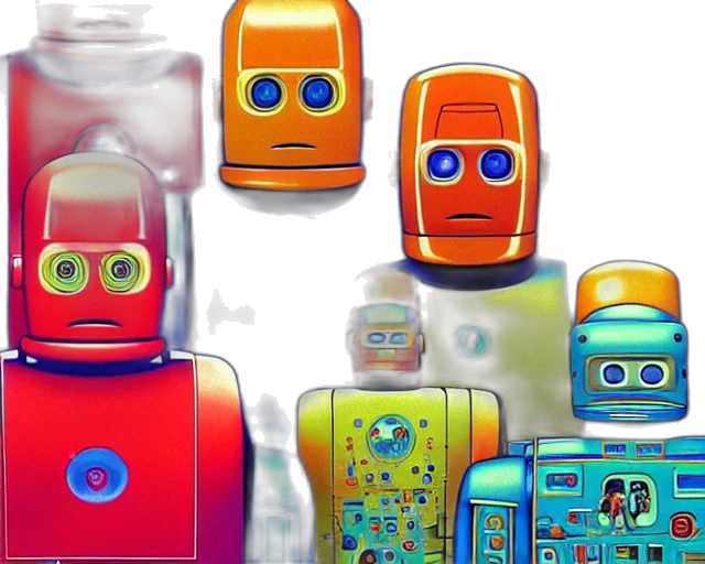 robot, 3d render, concept art, centre transparent PNG cut-out