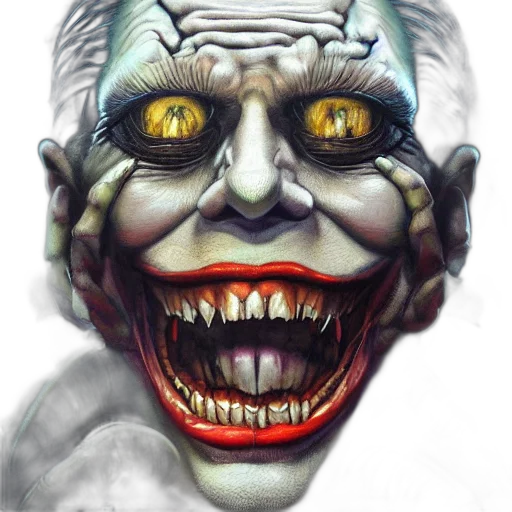 face, mask, creature, photorealistic transparent PNG cut-out