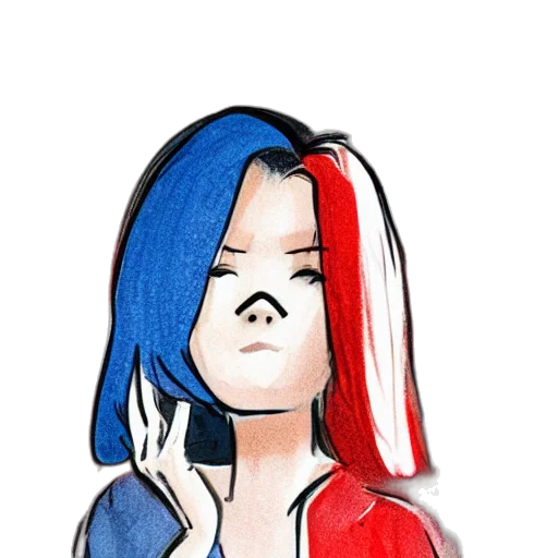 face, mask, dress, hair transparent PNG cut-out