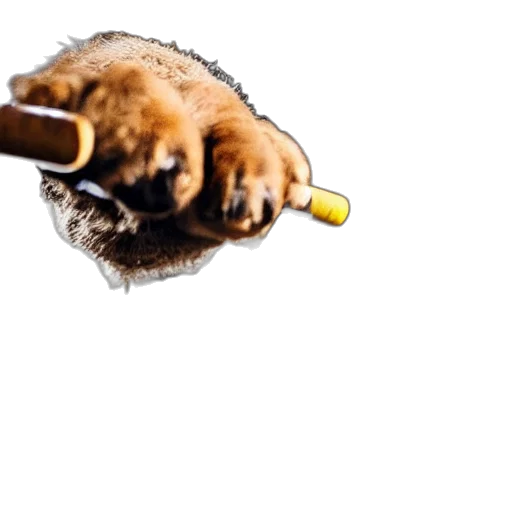 weapon, animal, staff, hair transparent PNG cut-out