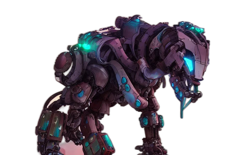 robot, weapon, dragon, creature transparent PNG cut-out
