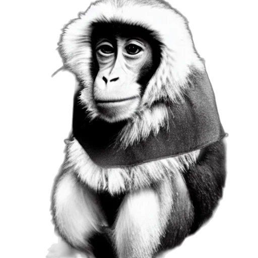 animal, jacket, staff, hat transparent PNG cut-out