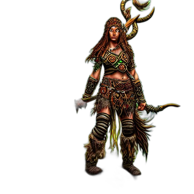 staff, fantasy art, concept art, 3d render transparent PNG cut-out