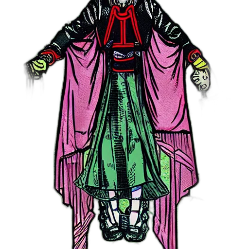 staff, mask, jacket, dress transparent PNG cut-out