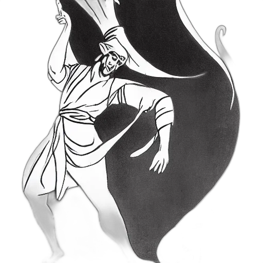 dress, mask, staff, sword transparent PNG cut-out