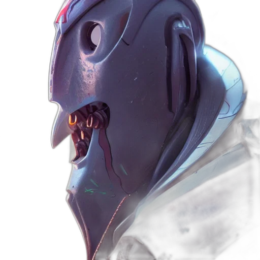 robot, mask, face, creature transparent PNG cut-out