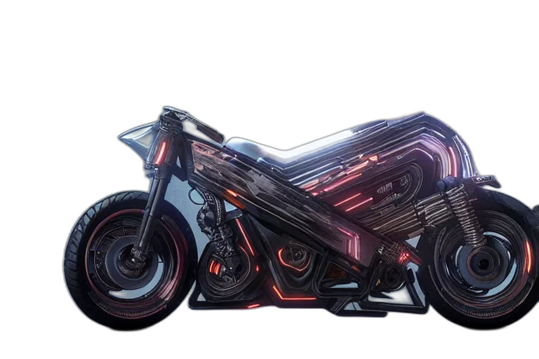 car, weapon, robot, cyberpunk transparent PNG cut-out