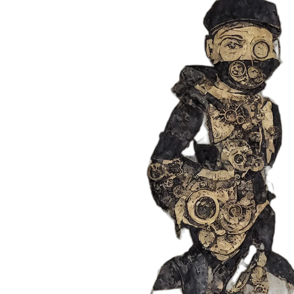 mask, robot, dress, face transparent PNG cut-out