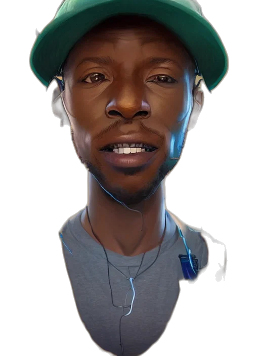 face, hat, staff, animal transparent PNG cut-out
