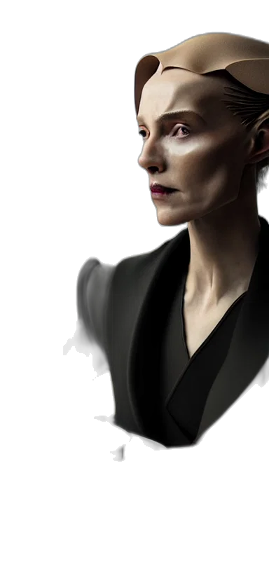 face, staff, dress, jacket transparent PNG cut-out