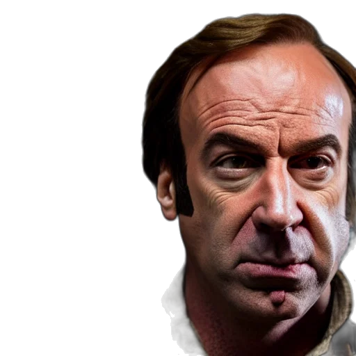 face, jacket, staff, photorealistic transparent PNG cut-out